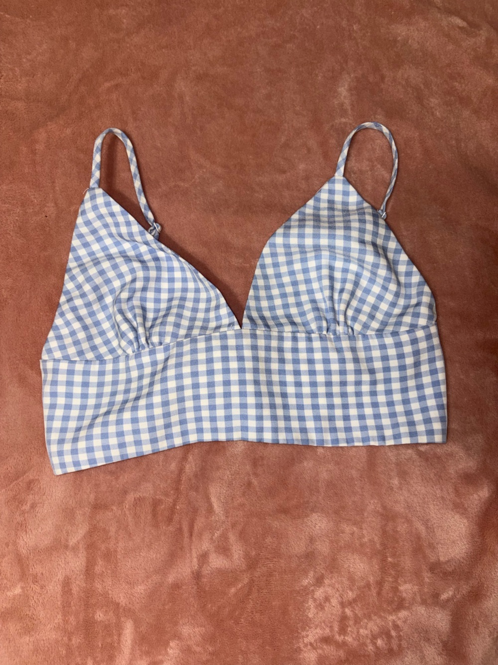 Signature8 Blue and White Gingham Bralette